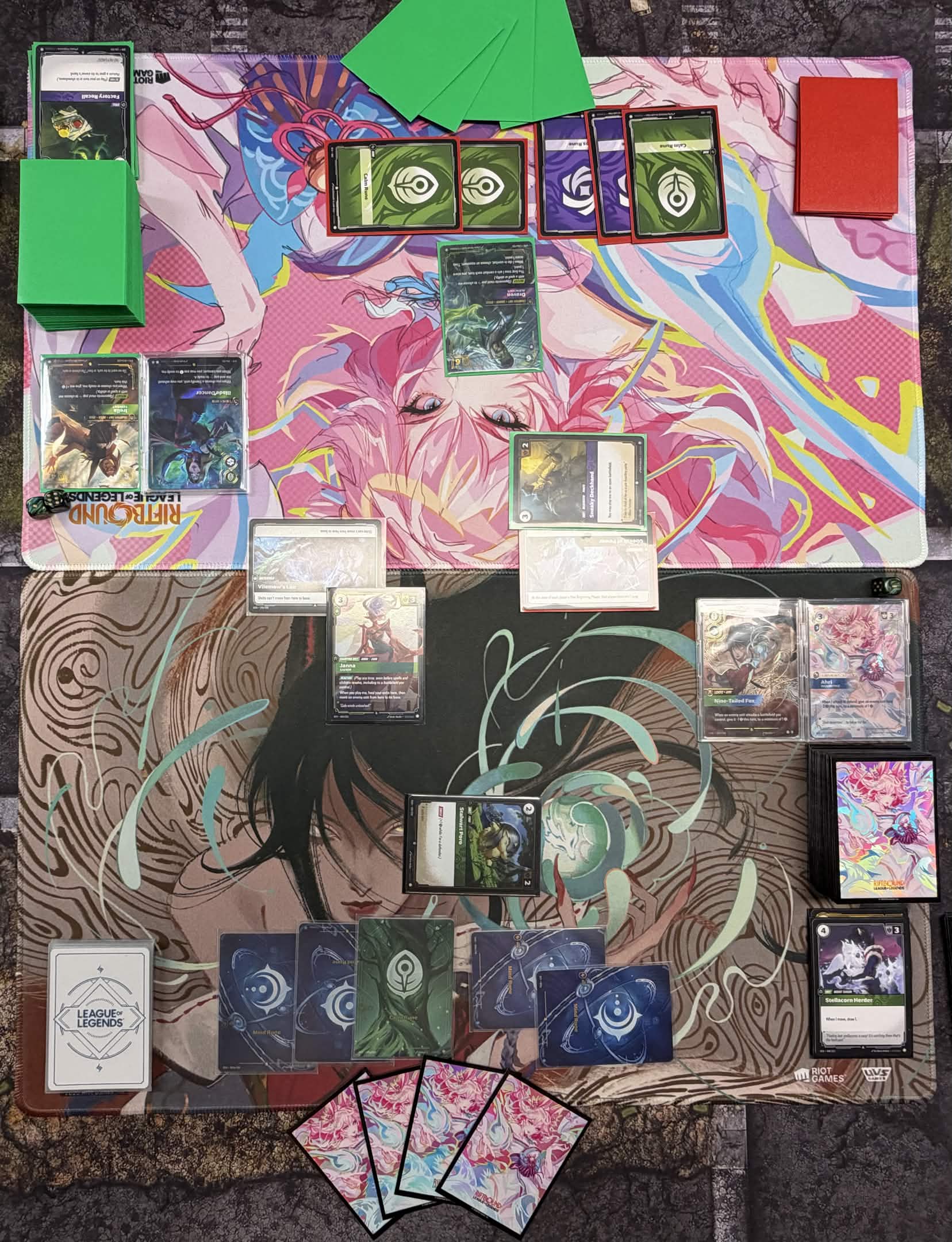 Riftbound game board layout with numbered zones